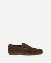 Mocassini Aven in suede - MARRONE | Base Blu