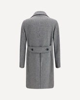 Prince of Wales print Coat - GREY | Base Blu