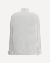Silk chiffon Shirt - WHITE | Base Blu