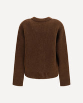 Ami de Coeur Cardigan in alpaca - BROWN | Base Blu