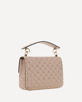 Rockstud Spike Leather Shoulder Bag - PINK | Base Blu