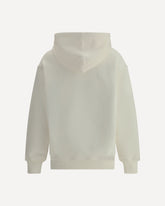 Logo Cotton Hoodie -  Base Blu