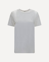 Embroidered jersey T-shirt - WHITE | Base Blu