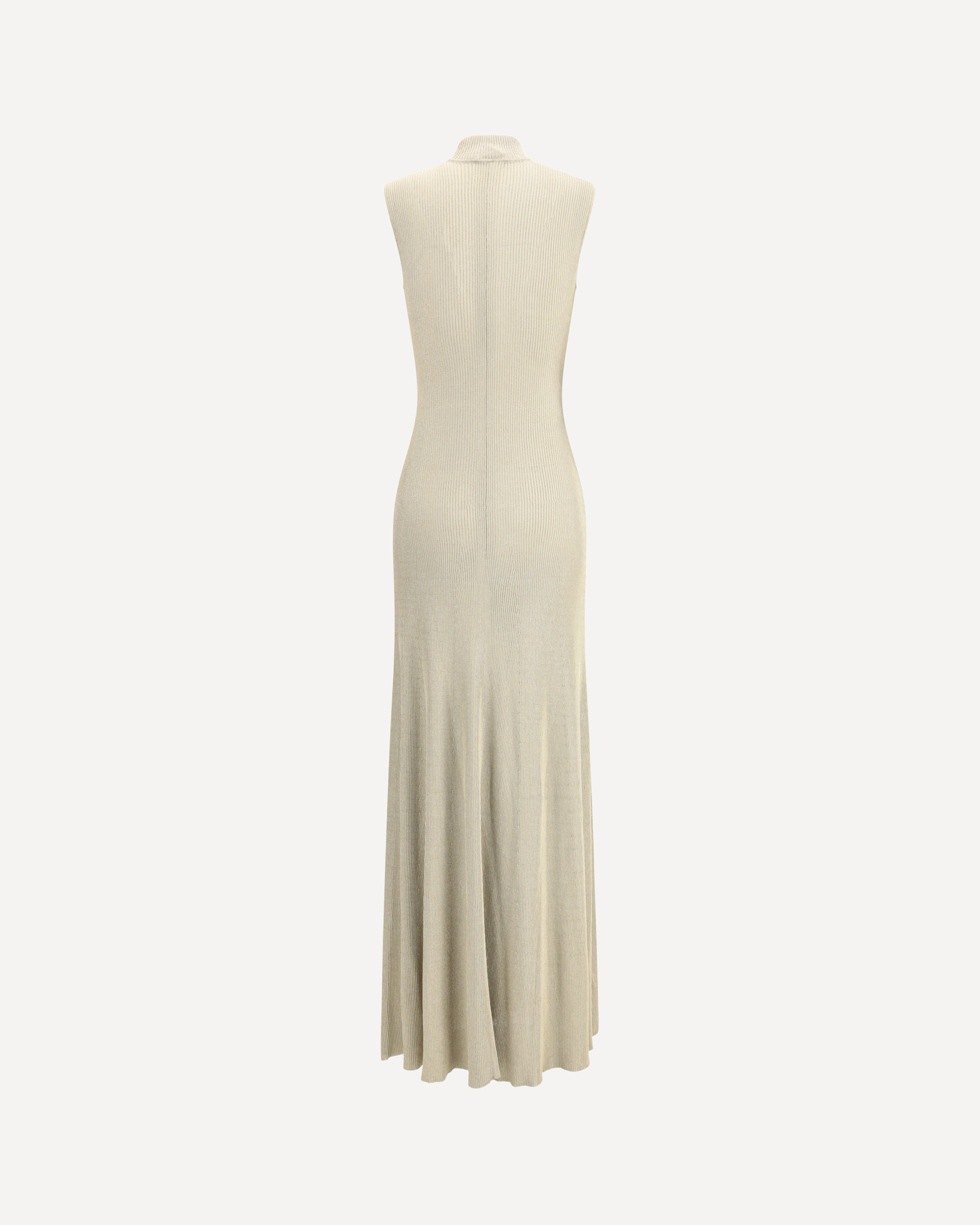 slim fit dress slacks Self-Portrait - Gold Knit Taffeta Midi Dress main image 1