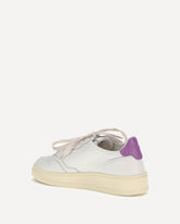 Medalist Low leather Sneakers - WHITE | Base Blu