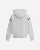 Colored bands Hooded Sweatshirt - GREY | Base Blu