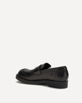 Loafers with visible topstitching - BLACK | Base Blu