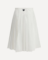 Gonna in jersey plissé  - BIANCO | Base Blu