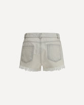 Shorts Temple Bias Cutoffs in Denim - CREAM | Base Blu