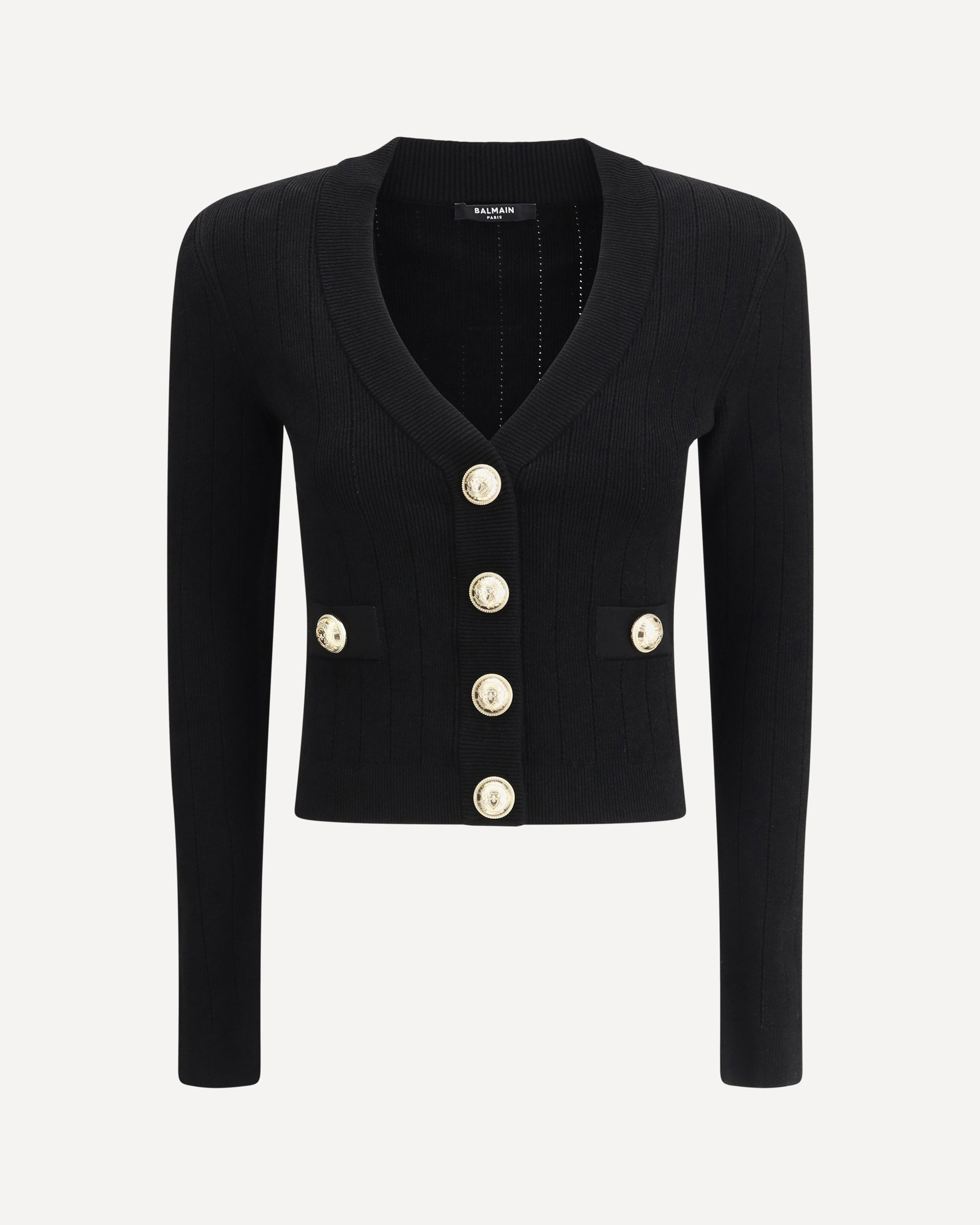 BALMAIN Cardigan BLACK | Base Blu