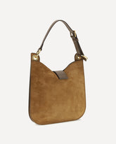 Tara leather Shoulder Bag - BROWN | Base Blu