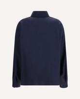 Mulino cropped Shirt Jacket - BLUE | Base Blu