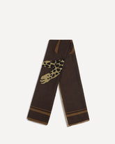 Cassandre square Scarf - BROWN | Base Blu