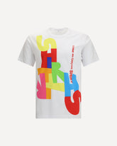 Multicolor print T-shirt - WHITE | Base Blu