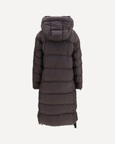 Panda long Down Jacket - PURPLE | Base Blu