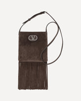 Suede Shoulder Bag - BROWN | Base Blu
