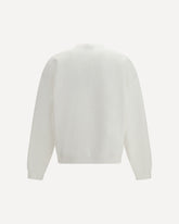 Logo cotton Sweatshirt - WHITE | Base Blu