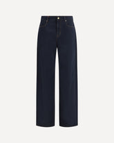 Baggy Pants in pure cotton satin - BLUE | Base Blu