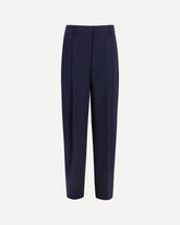 Pleated silk Pants - BLUE | Base Blu