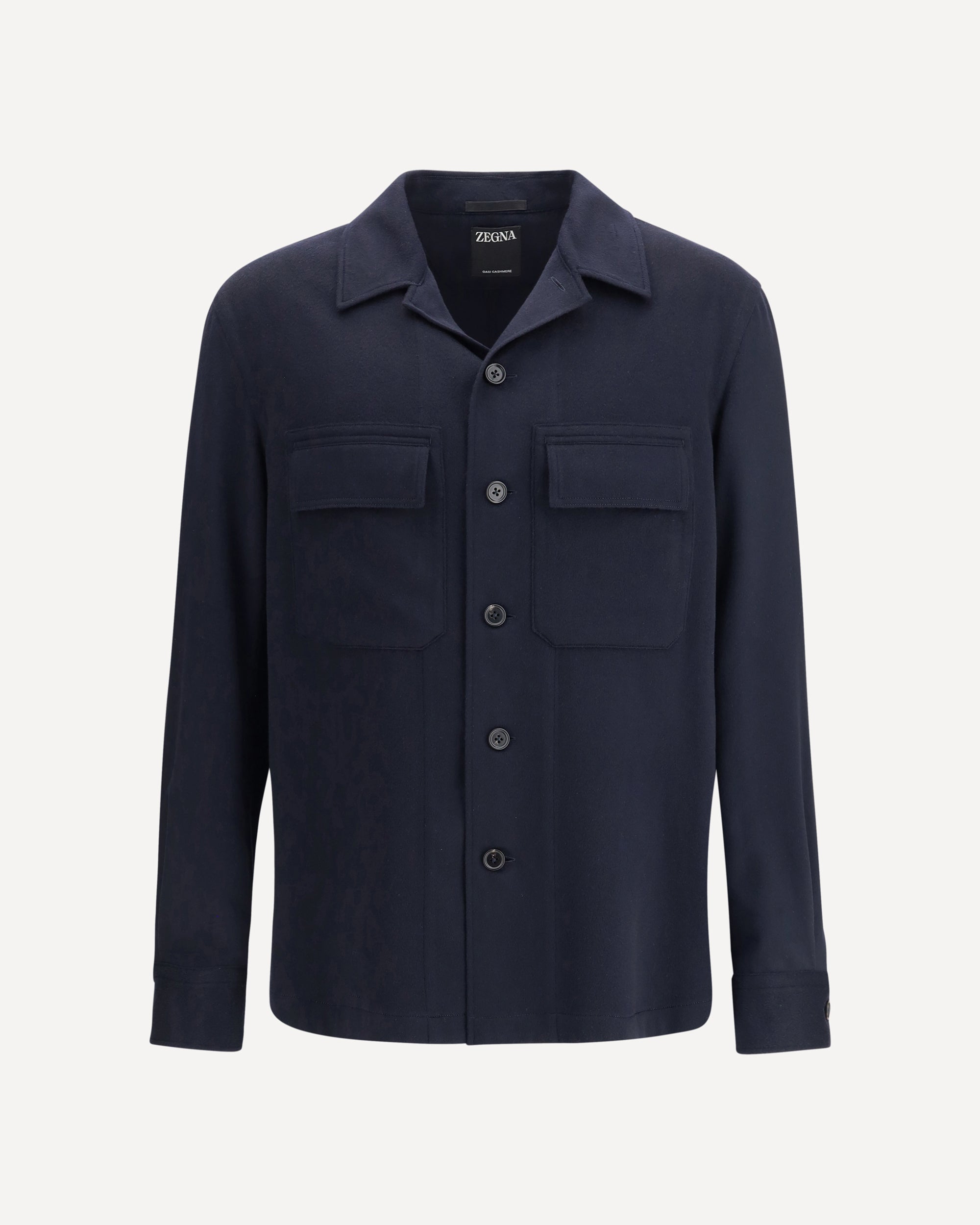 zegna dress shirts ZEGNA Ovs-overshirt Shirt BLUE