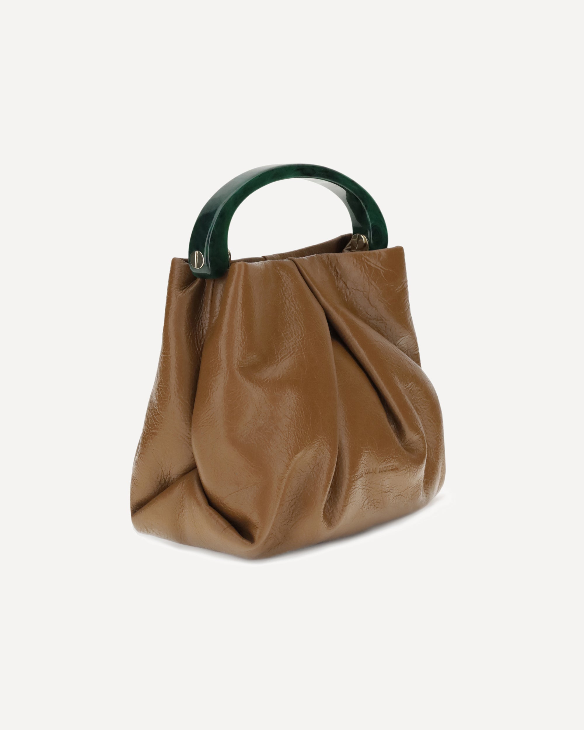 DRIES VAN NOTEN Leather Handbag BROWN | Base Blu