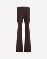 Slim Trousers with Asymmetric Belt - PURPLE | Base Blu