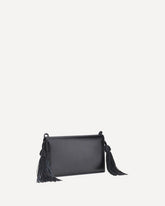 Tassel Shoulder Bag - BLACK | Base Blu