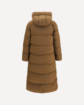 Madison quilted Matt Stretch Nylon Puffer Jacket - BROWN | Base Blu