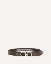 Adjustable Gancini Belt - BROWN | Base Blu