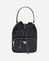 Borsa a Secchiello in re-nylon - NERO | Base Blu