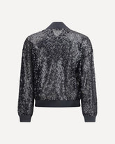 Lace-knit  Cardigan - GREY | Base Blu