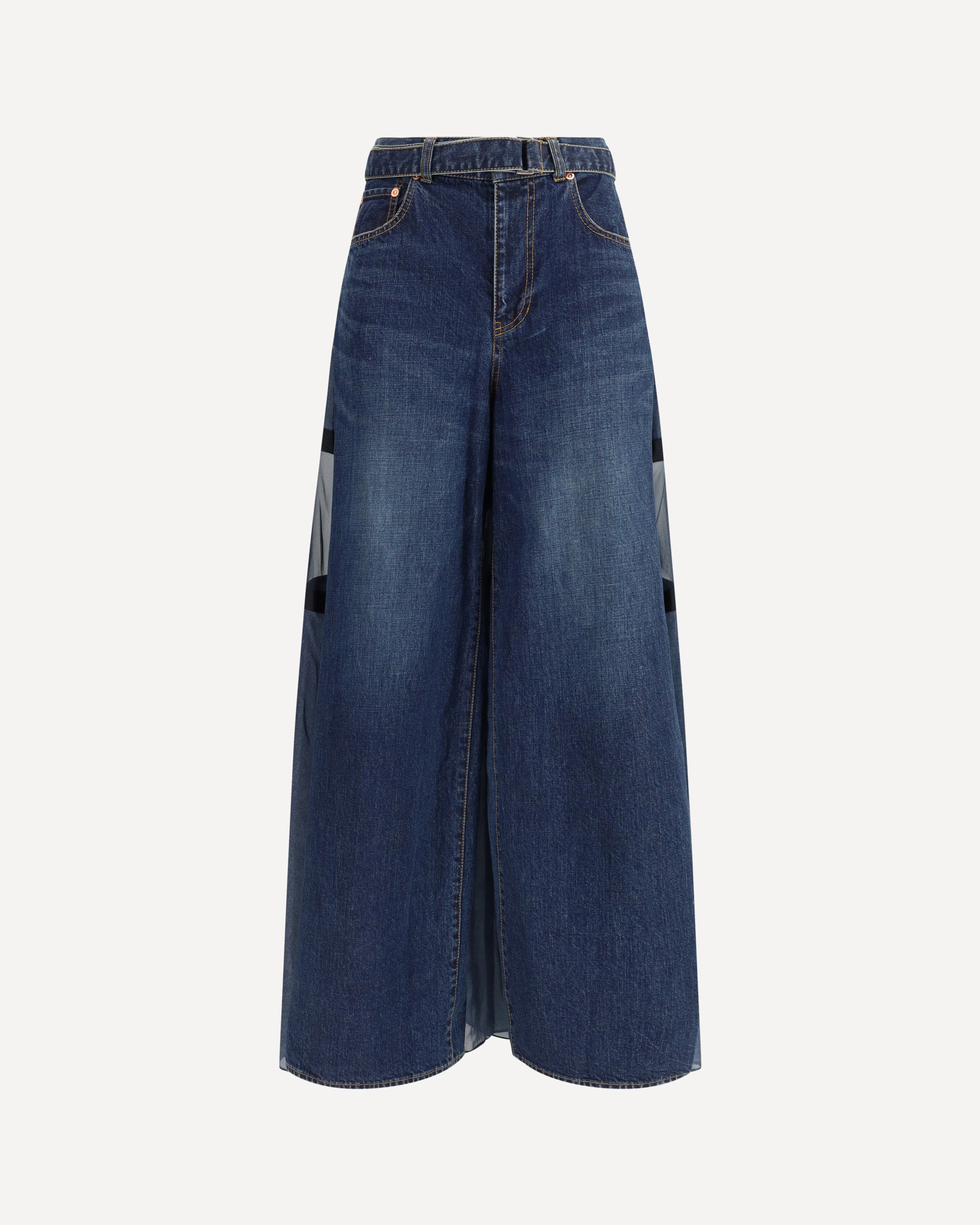 SACAI Denim Pants with liner back BLUE | Base Blu