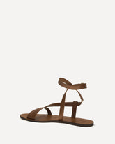 Canyon leather Sandals - BROWN | Base Blu