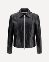 Leather Jacket - BLACK | Base Blu