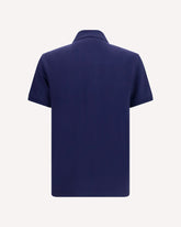Cotton piqué Polo with Medusa patch - BLUE | Base Blu