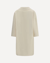 Double-breasted long Coat - CREAM | Base Blu