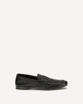 Leather Loafers - BLACK | Base Blu