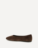 Suede leather Ballerinas - BROWN | Base Blu