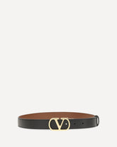 Reversible VLogo Signature Belt - BLACK | Base Blu