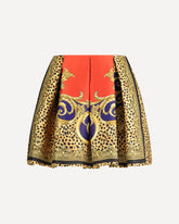 Silk-Blend Duchesse Mini Skirt - MULTICOLOUR | Base Blu