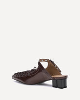 Oleatex laced Mules - BROWN | Base Blu