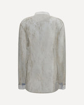 Lace Shirt with floral embroidery - BEIGE | Base Blu