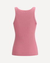 Ribbed tank Top with Love Birds logo - PINK | Base Blu