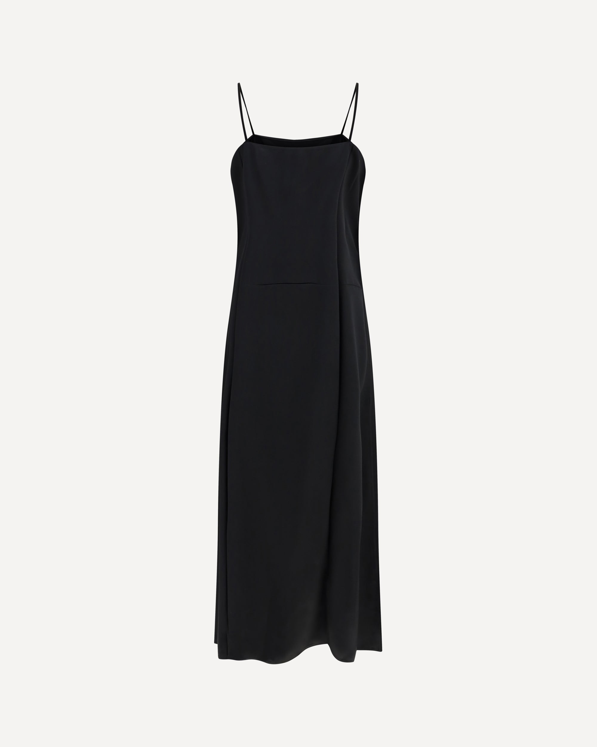 PRADA Long silk slip Dress BLACK