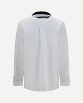 Cotton poplin Scarf Shirt - WHITE | Base Blu