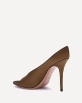 Anok satin Sandals - BROWN | Base Blu