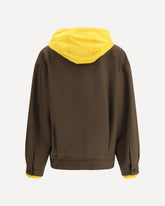 Hooded Bomber Jacket - BROWN | Base Blu