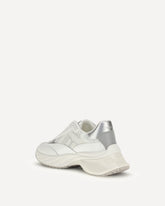 Sneakers Ariel 19 in pelle con inserti in nylon - BIANCO | Base Blu