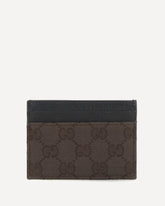 GG fabric Card Holder - BROWN | Base Blu
