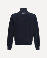 Zip Jacket with side bands - BLUE | Base Blu